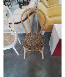 CHAISE ROTIN ASSISE OSIER