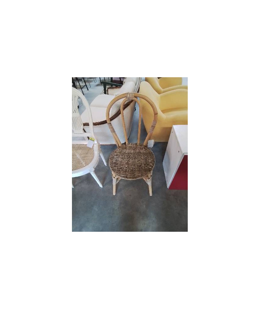 CHAISE ROTIN ASSISE OSIER