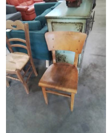 CHAISE D ADMINISTRATION BOIS CLAIR ANNÉES 50