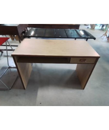 BUREAU BOIS CLAIR 1 TIROIR 1 NICHE 