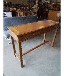 CONSOLE CHENE CLAIR 2 TIROIRS