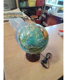 GLOBE TERRESTRE ELECTRIFIE ANNÉES 80