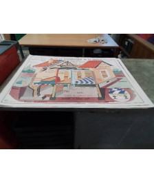 AFFICHE SCOLAIRE MDI LA CONSTRUCTION DE LA MAISON ET LA TOITURE
