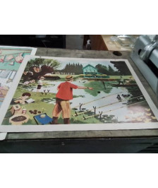 AFFICHE SCOLAIRE FERNAND NATHAN 1967 N0  27 ET 28