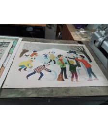 AFFICHE SCOLAIRE FERNAND NATHAN 1966 N0 13 ET 14