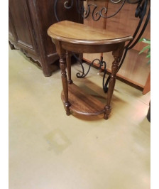 CONSOLE DEMI LUNE CHENE 