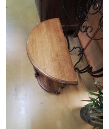 CONSOLE DEMI LUNE CHENE 