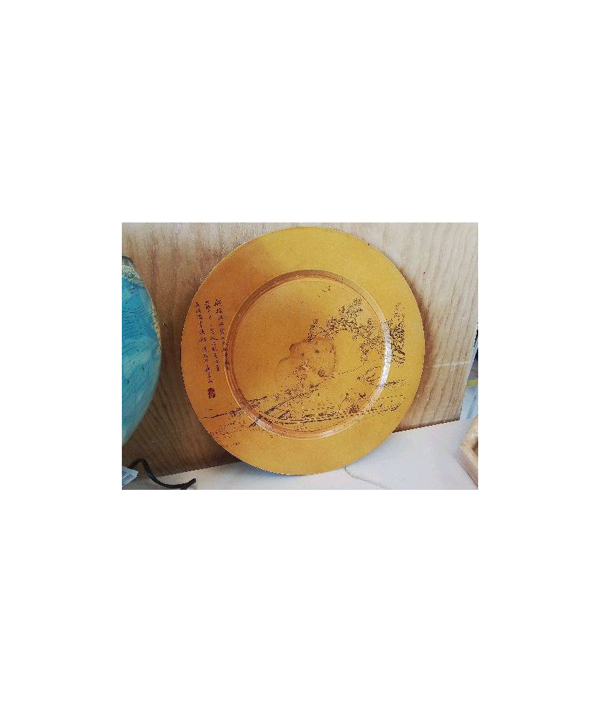 ASSIETTE DECORATIVE ASIATIQUE 