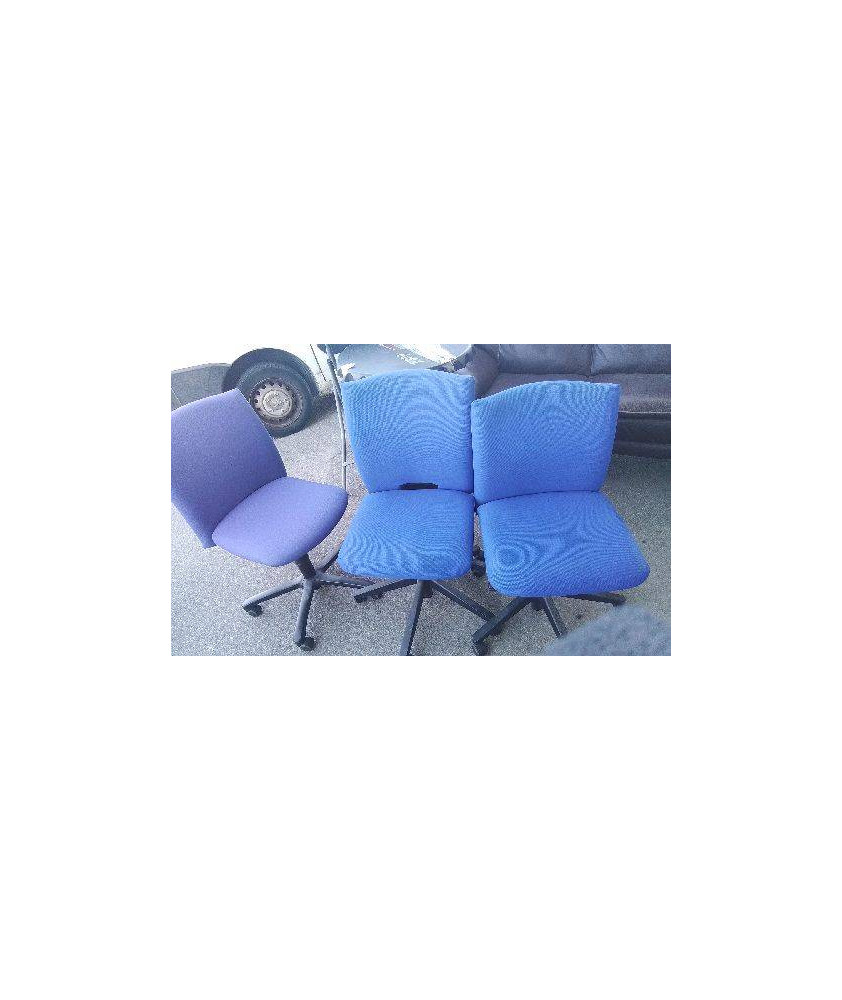 CHAISE DE BUREAU BLEUE 