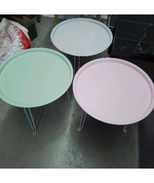 TABLE BASSE METAL PIEDS PLIABLES 