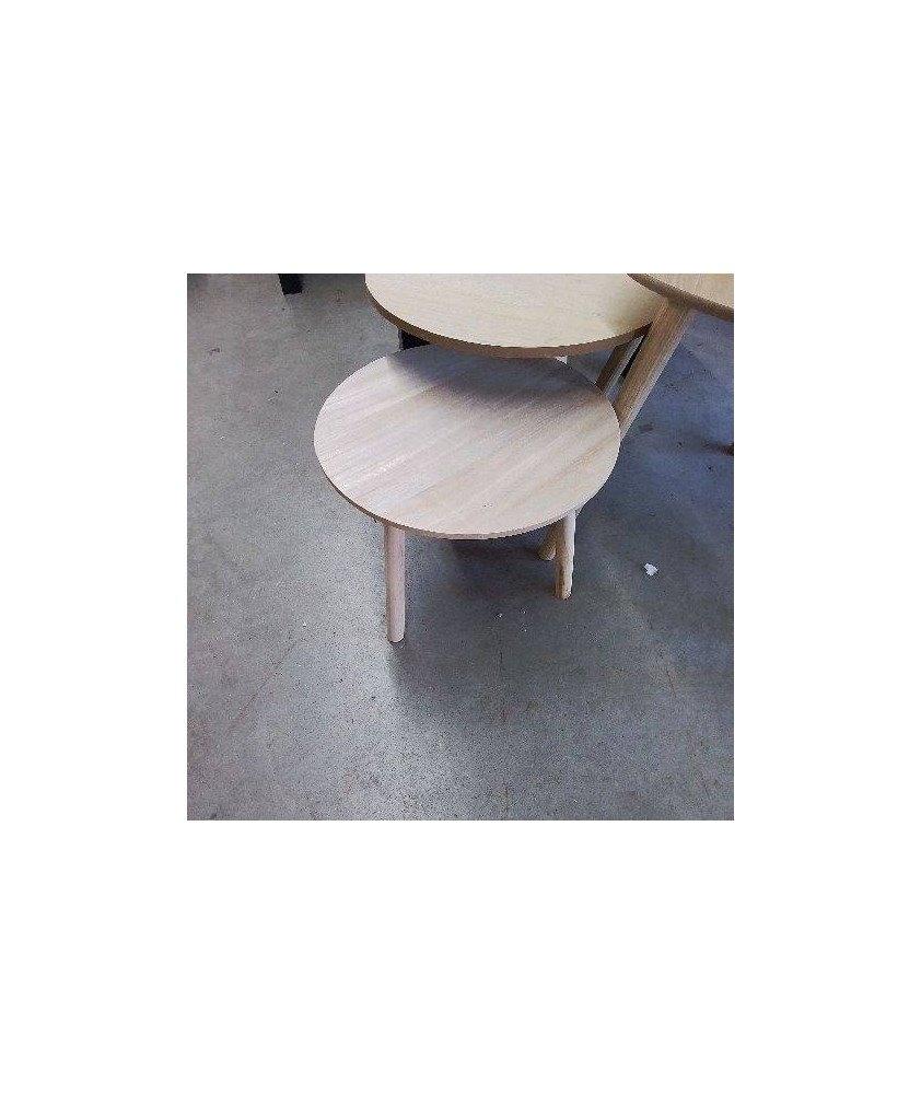 TABLE BASSE RONDE BOIS PM