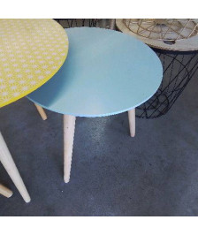 TABLE BLEUE RONDE 