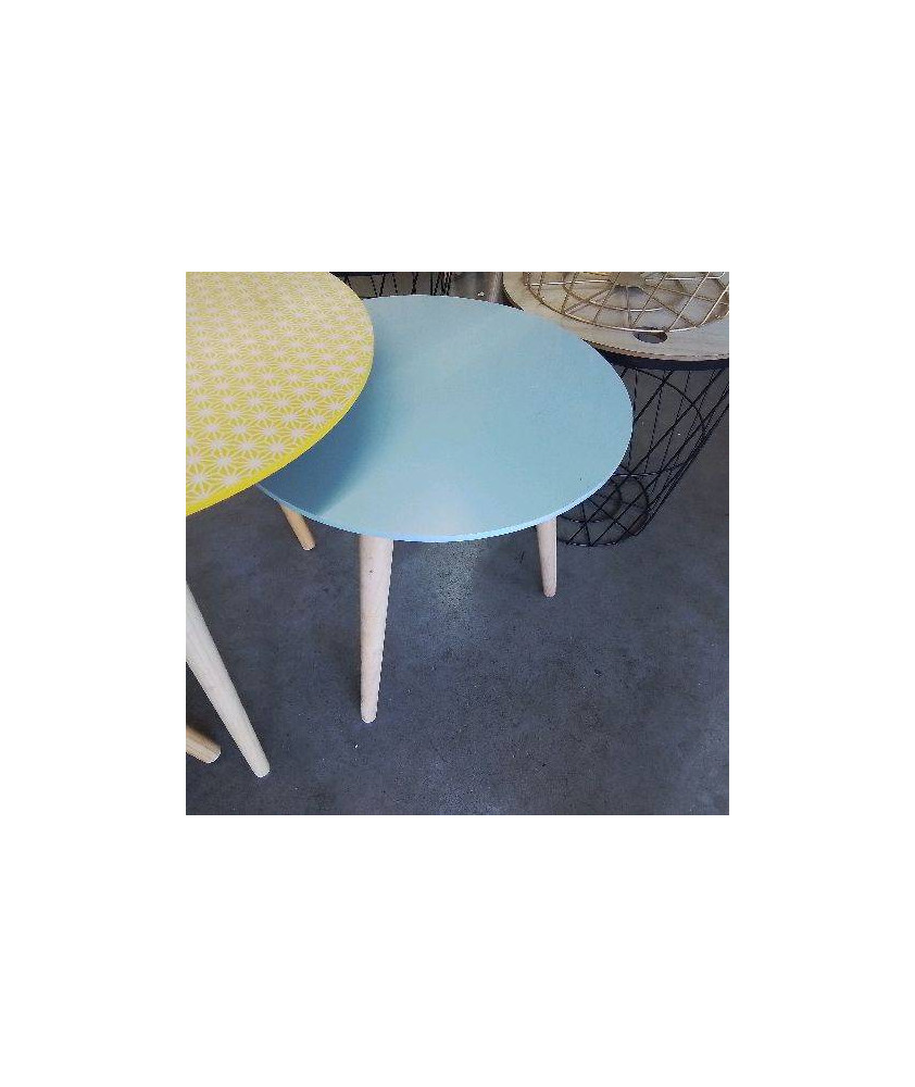 TABLE BLEUE RONDE 
