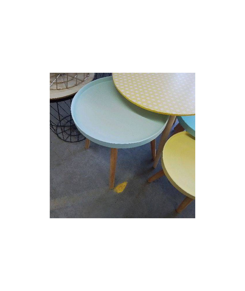 TABLE BLEUE A REBORDS GM