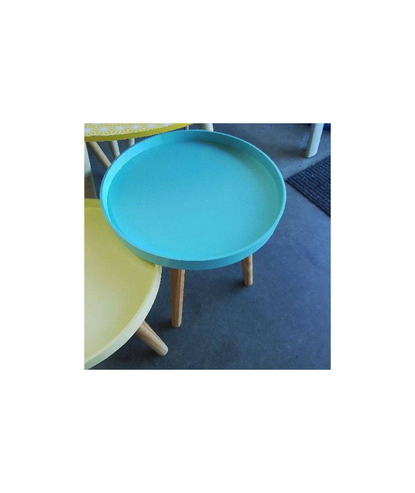 TABLE BLEUE A REBORDS MM