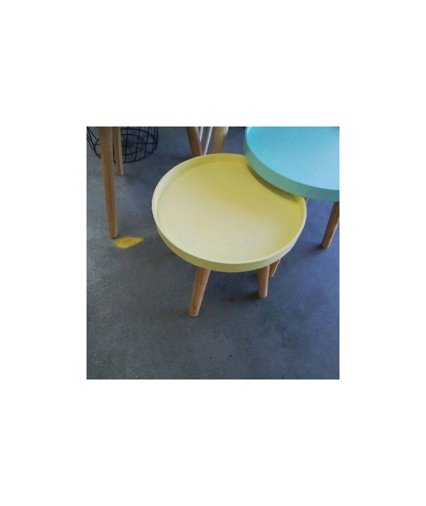 TABLE JAUNE A REBORDS PM
