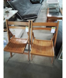 CHAISE PLIANTE BOIS CLAIR 