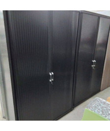 ARMOIRE DE BUREAU METALLIQUE NOIRE