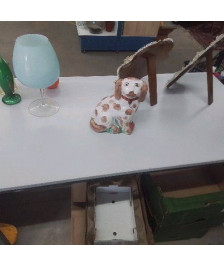CHIEN EN FAIENCE