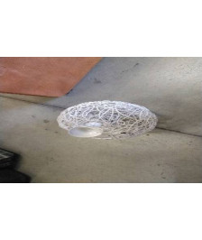 SUSPENSION ROTIN BLANC 