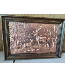 CADRE DECOR DE CHASSE CUIVRE