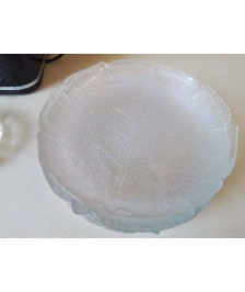 LOT DE 8 ASSIETTES FEUILLES DE CHOUX