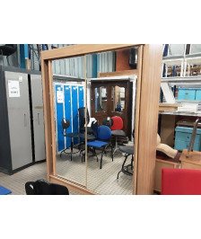 ARMOIRE 2 PORTES COULISSANTE MIROIR