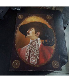 PEINTURE PERSONNAGE DE PROFIL 