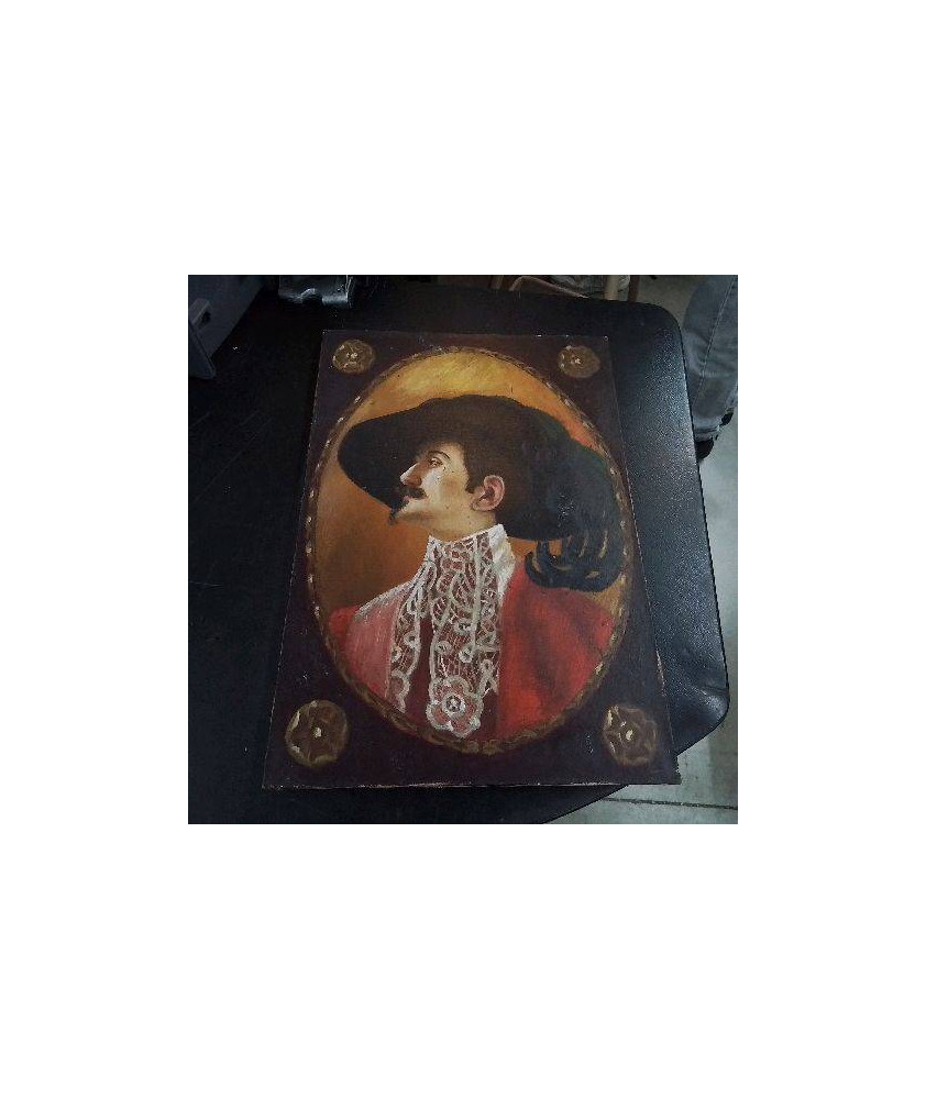 PEINTURE PERSONNAGE DE PROFIL 
