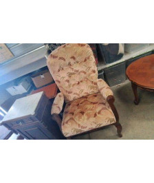 FAUTEUIL BOIS VELOURS
