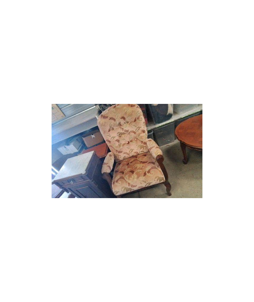 FAUTEUIL BOIS VELOURS