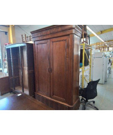 ARMOIRE LOUIS PHILIPPE PLACAGE NOYER
