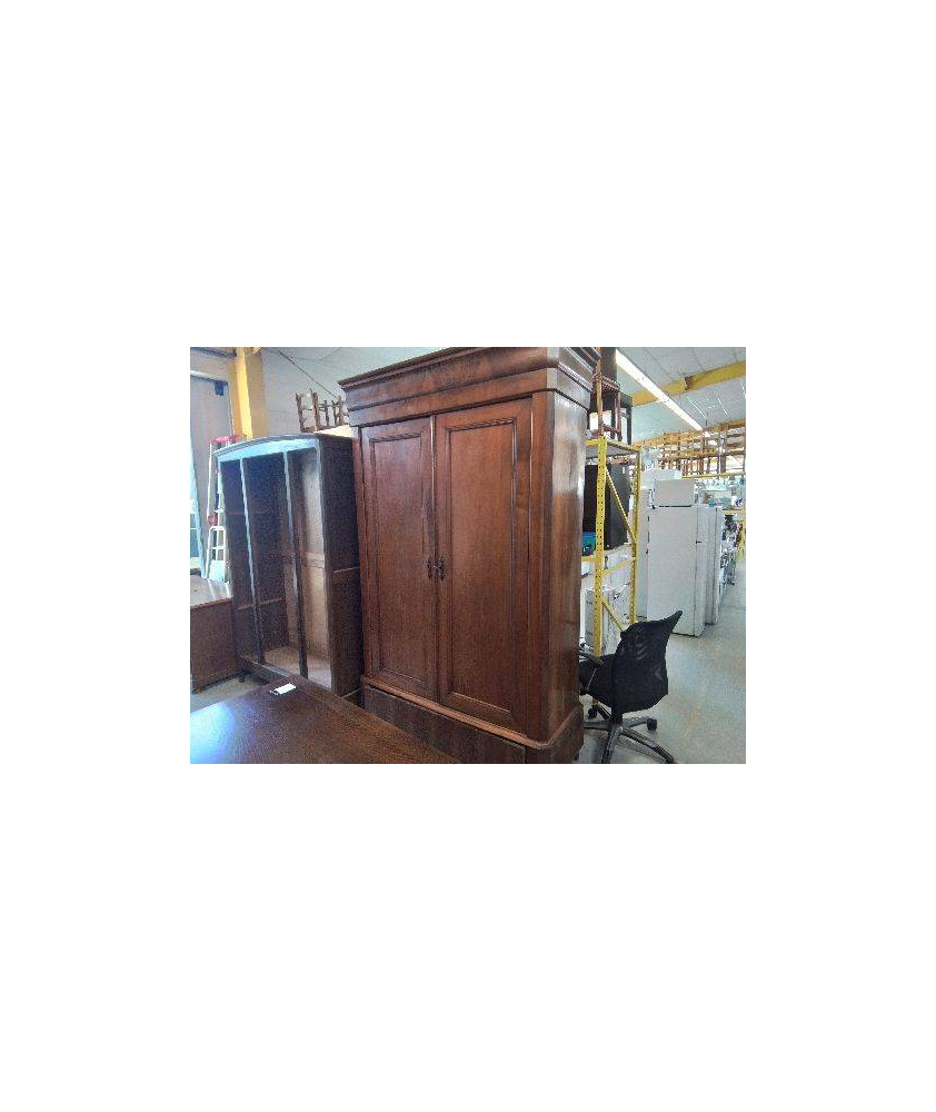 ARMOIRE LOUIS PHILIPPE PLACAGE NOYER