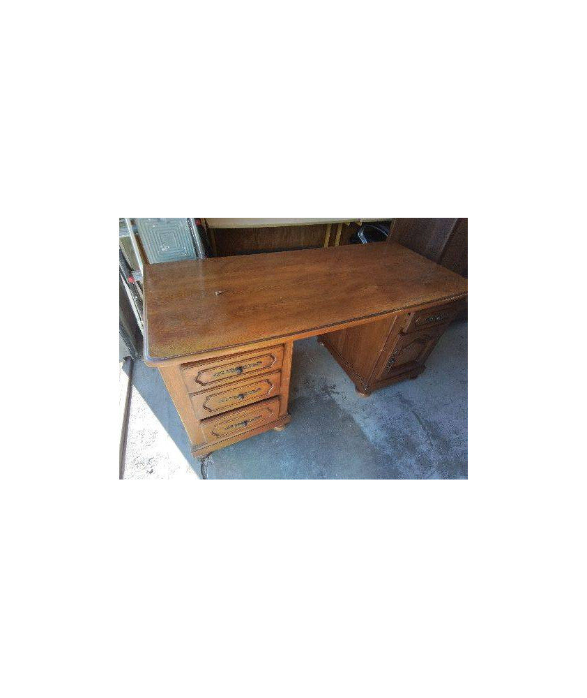 BUREAU EN CHENE DORÉ 
