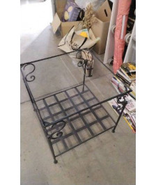 TABLE BASSE FER VERRE - CARREE