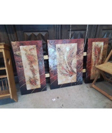 GRAND TRIPTIQUE ART ABSTRAIT