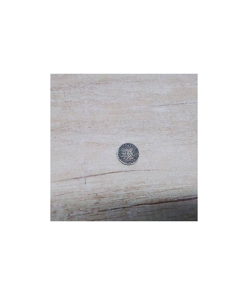 50 CTS DE FRANCS SEMEUSE 1905 ARGENT