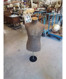 MANNEQUIN DE VITRINE HOMME SIEGEL  CARTON PIED MÉTAL MILIEU XXE