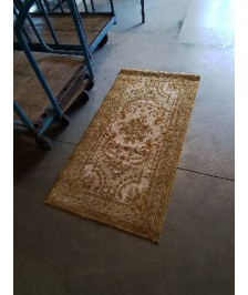 TAPIS LAINE OCRE ECRU 135X70CM