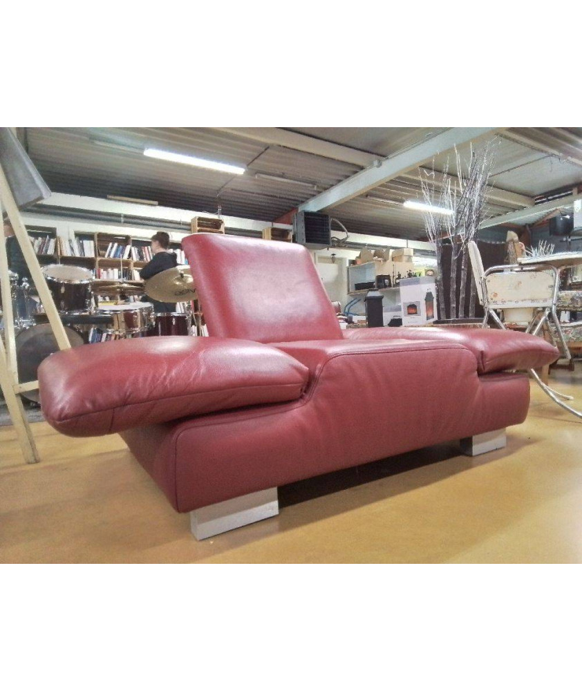 FAUTEUIL CUIR ROCKING CHAIR ITALIEN 