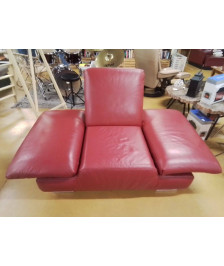 FAUTEUIL CUIR ROCKING CHAIR ITALIEN 