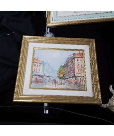 PEINTURE CADRE DORÉ