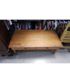 TABLE BASSE PIN 2 TIROIRS EN L’ETAT 