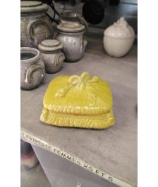 BOITE CERAMIQUE JAUNE 