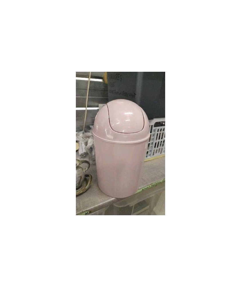 POUBELLE SDB ROSE 
