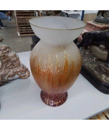 VASE DECOR FLAMMES SIGNÉ 