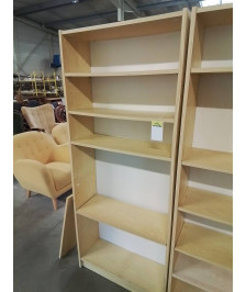 BIBLIOTHÈQUE BOIS CLAIR 6 NICHES 