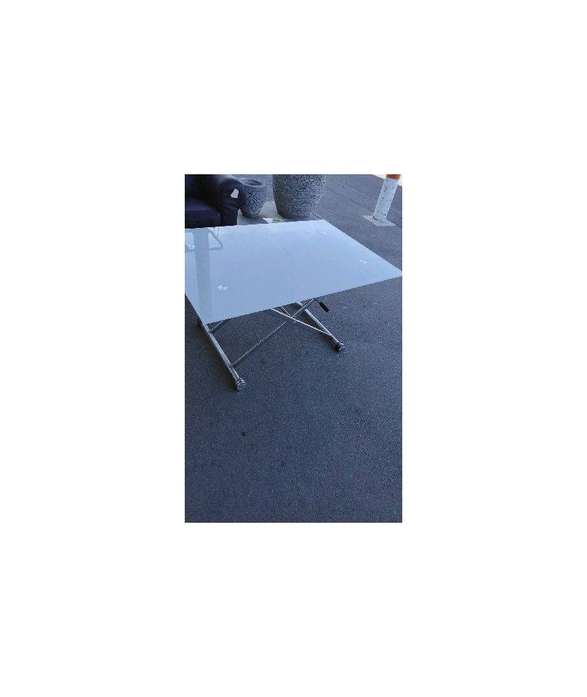 TABLE RELEVABLE DESSUS VERRE EN LETAT 
