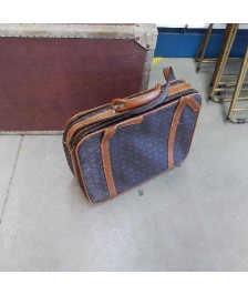 VALISE A MOTIFS MARRON 