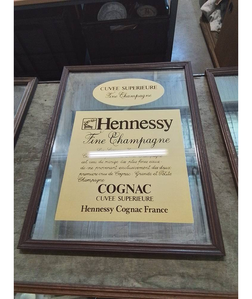 MIROIR PUBLICITAIRE HENNESSY COGNAC